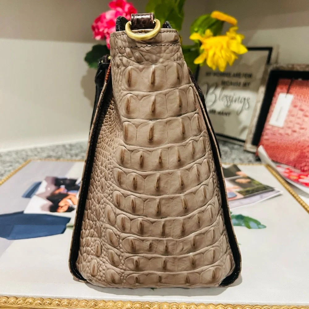 Brahmin Osprey Tri-Texture Anna Satchel